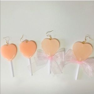NWT Heart Lillipop Earrings ❤️🍭